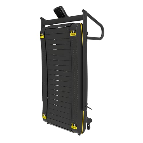 Image of Eco-Curve Manual Treadmill - Self-Propelled Non-Electric Motorized Running Machine with Magnetic Resistance & Foldable Design for Home /Rehab Training