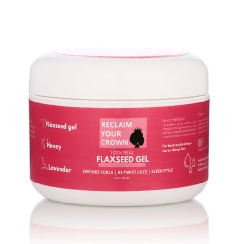 100% Real Flaxseed Gel - Defines Curls - Moisturizing - Curl Activator - Flake Free Curl Gel