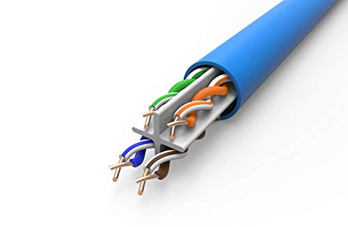 Cable Ethernet Cat6e UTP 500ft 23AWG Azul miniatura 3