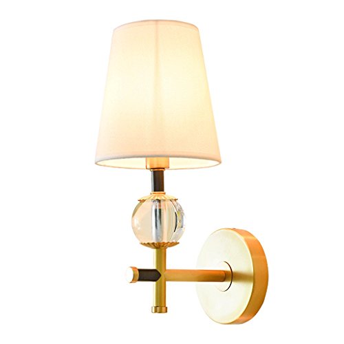 Preisvergleich Produktbild G All-Kupfer Wandleuchte, Schlafzimmer Nachttischlampe Spiegel Lampe American Country Einfache Wohnzimmer Wandleuchte