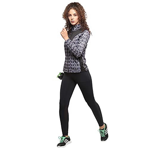 Image of OFF LIMITS Polyester Standard Length WMN SP AOP CNS Jacket FOR WOMEN ( BLACK / GREY ),Medium