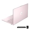 HP Stream – Laptop BrightView HD de 14 pulgadas, procesador Intel N150, 16 GB de RAM, 288 GB de almacenamiento (128 GB UFS + 160 GB SSD), gráficos Intel, cámara web HD, Wi-Fi, 1 año Office 365, Win 11 S, rosa