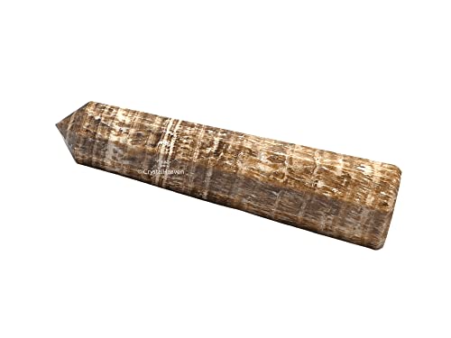 Image of Certified Aragonite Crystal Tower Obelisk Point for Chakra, Healing and Balancing - AAA Grade Original Certified Gemstone Agate for Reiki Meditation Yoga Spiritual (3-4 Inches)