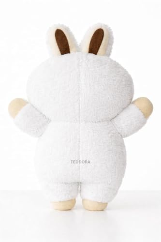 Image of Teddora Cute face Doll Soft Toy for Girls Boys Kids,White,Cute Character Plush Stuffed Baby Teddy Gift Birthday, 25 cm