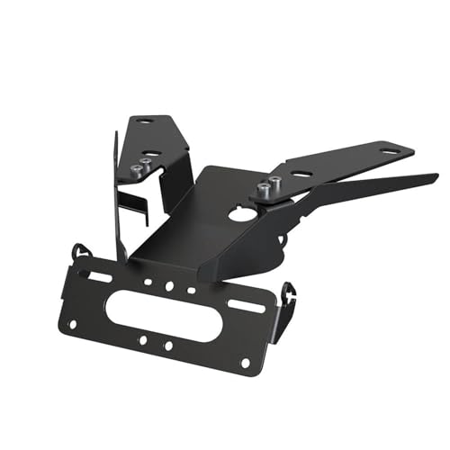BTCTLPLMKK For XADV 750 2021 2022 2023 2024 バイク用テールライトナンバープレートホルダーブラケット バイク用 ナンバープレートステー(A Black no lamp)