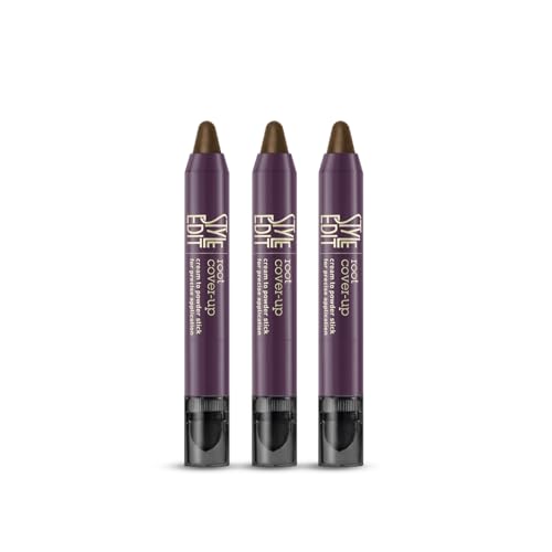 Style Edit Root Touch Up Stick, Medium Brown, 0.11 oz, Pack of 3