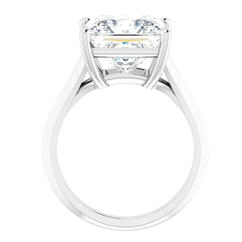 Split Shank Princess Cut Lab Diamond Engagement Ring 3 Ct.4