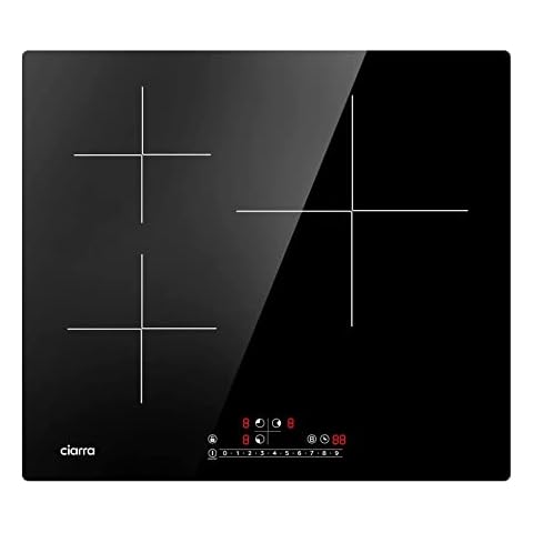 Placa de Inducción CIARRA CBBIH3B 3 Zonas Boost Extraplana Cover