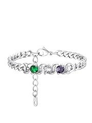 3 Birthstones-Silver | Engraved