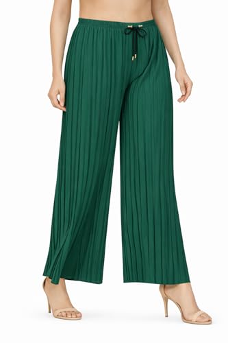 Image of Trendz Women's and Girls Cotton Blend Regular Fit Palazzo Pants | Set of 2