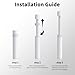 genbabo Adjustable GPU Stand – White S (26–50mm), Magnetic Graphics Card Support Bracket with Silicone Pads, Anti-Sag Holder for Small PC Cases