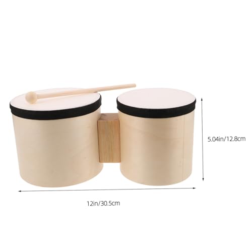 Bongos de percussion à main pour apprendre le rythme facilement en bois