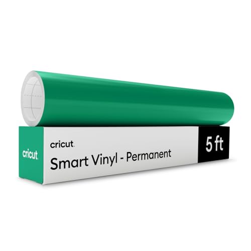 Cricut Smart Vinilo Adhesivo Permanente - Rollo 30.5 cm x 152 cm - Verde - Para Cricut, Manualidades, Ventanas y Decoración
