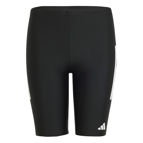 adidas Jungen 3-Stripes Swim Jammers Kids, Black/White, 13-14 Years
