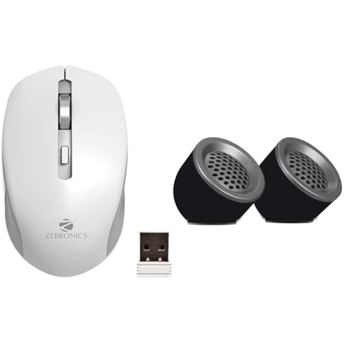 Image of ZEBRONICS Zeb-Jaguar Wireless Mouse, 2.4GHz with USB Nano Receiver, High Precision Optical Tracking,