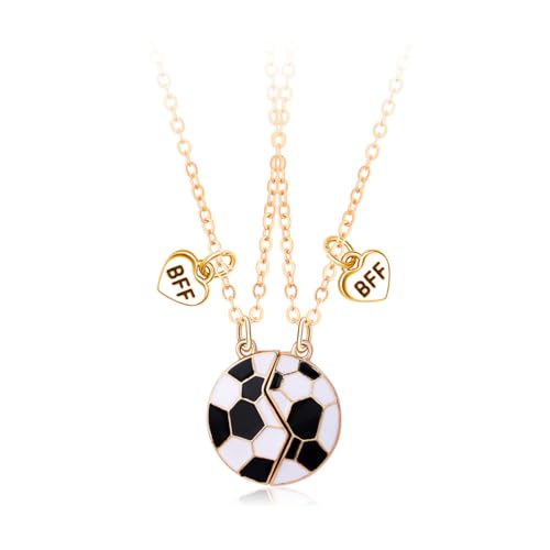 LittleFathand BFF Soccer Necklace for Women & Men