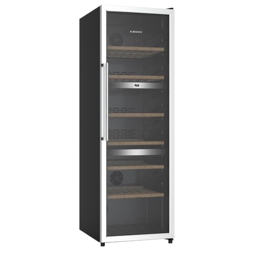 Jocel Vinotega JCAV003607, 282 Litros, Capacidad para 140 botellas, Clase eficiencia G, Color negro