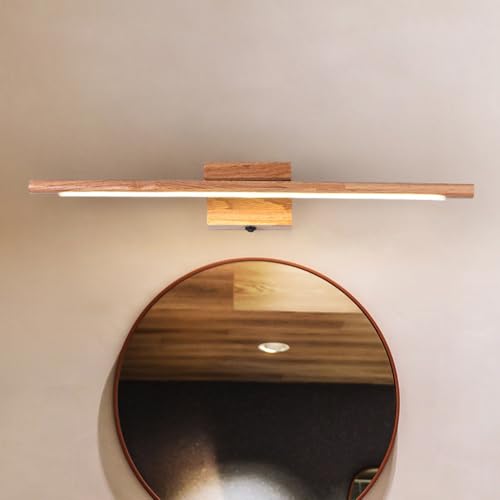 Lámpara de pared de madera lineal con iluminación LED moderna para el dormitorio 2