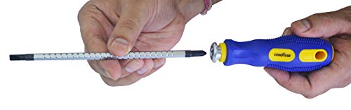 Image of GOODYEAR Screwdriver, Combination, 2in1 Adjustable (180mm), 1Pc Combination, Universal Tools For Work, Professional Use, Long Lasting & Rust Free