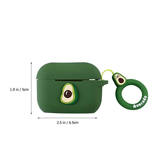 UKCOCO Capa de Fone de Ouvido de Silicone Fruta para Airpods Pro Com Suporte de Fivela 3D Cartoon Ab