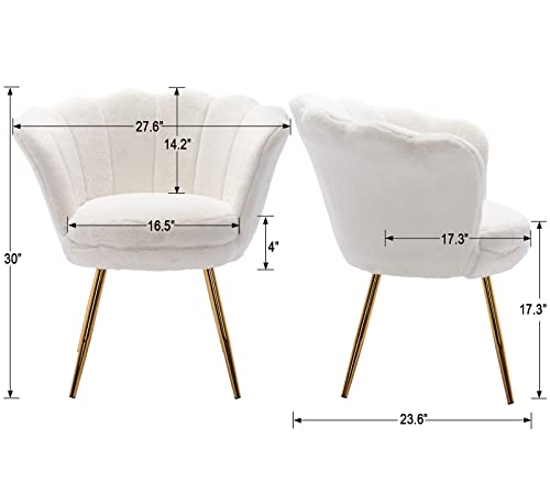 Luxury Faux Fur Accent Chair