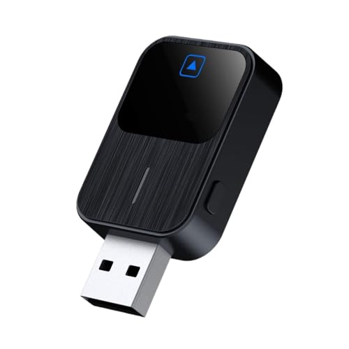 Adaptateur CarPlay sans Fil pour Dodge Charger SXT GT R/T Scat Pack SRT Hellcat, Convertir Carplay Filaire en san Fil, Plug & Play Dongle de Voiture 2 en...