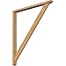 Ekena Millwork BKT0402X42X48TRA01SWR Traditional Smooth Bracket w/Offset Brace, Western Red Cedar