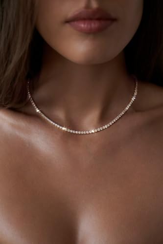 Image of Tewiky Layered Necklaces for Women 14k Gold Plated Chain Necklace Set