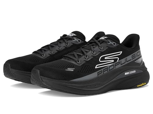 Skechers Men's MAX Cushioning Propulsion Sneaker, Black, 10 UK, Black, 11