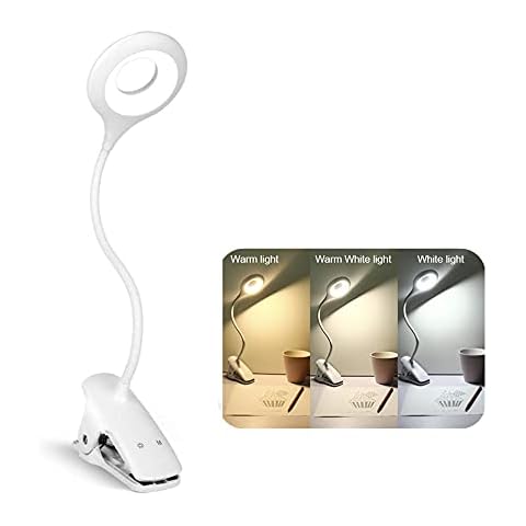 Leselampe Kinder ohne Kabel, Klemmleuchte USB Aufladbar, 28 LED 3 Modus Cover