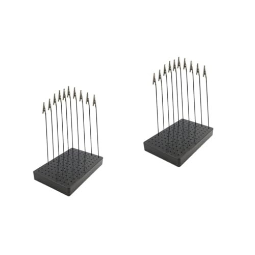 Soporte metálico para pinzas de pintura de modelismo Gadpiparty con kit para secado de maquetas