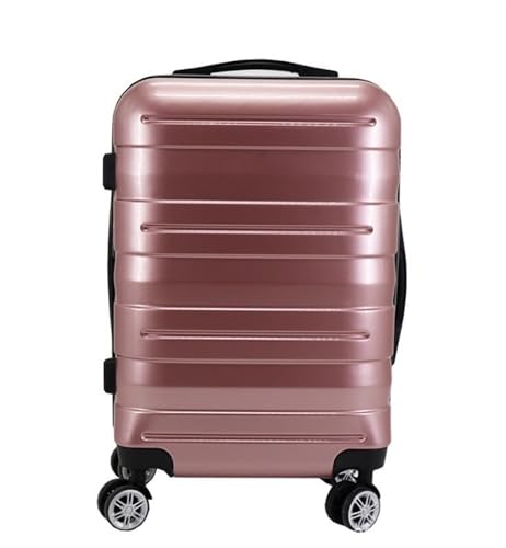 Travel Suitcase Luggage Suitcase Hardside Checked Luggage with 4 Spinner Wheels, Lightweight Suitcase Carry-on Luggage(Rose Gold,24in)