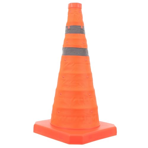DIKACA Cono de Tráfico y Retráctil para Señalización Vial y Estacionamiento Portátil Resistente Daños y Fácil de Transportar