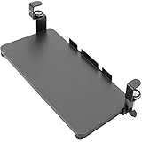 VIVO Clamp-on Computer Keyboard and Mouse Under Desk Slider Tray, 26 (31 Including Clamps) x 12 inch...