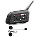 Vnetphone Motorcycle V6 Bluetooth Intercom 1200M Full Duplex Motorbike Snowmobile Helmet Skiing Communication Interphone Headset Waterproof 6 Riders(Single)