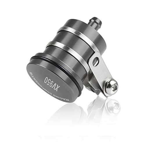 Tankteil Für Yamaha XV 950 XV950 RACER 2016 2017 2018 2019 Hinterradbremspumpe Flüssigkeitsbehälter Tank Cup Ölbehälter Mit Montagehalterung(Grey)