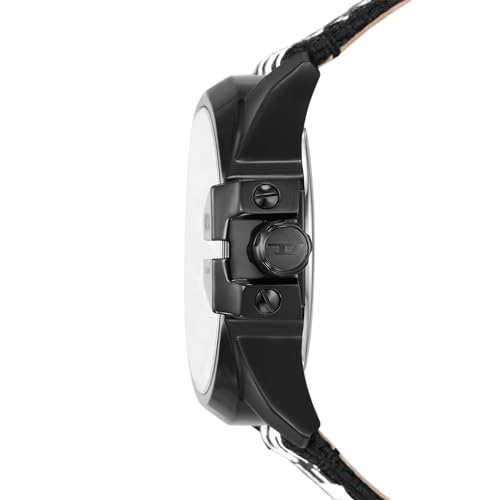 Diesel Plastic Analog Black Dial Men Watch-Dz4653, Black Band - Image 2