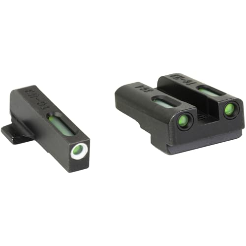 Image of TRUGLO TFX Handgun Sight | Durable Shock-Resistant Compact Brightly Glowing Tritium & Fiber-Optic Xtreme Day /Night Sight for Handguns
