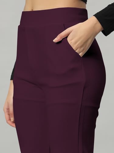 Image of LITVA Premium Women's Formal Trousers (Flexi-Waist | Wrinkle Resistant | Desk-to-Dinner)