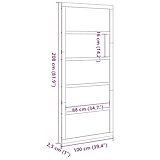 Zoom IMG-2 vidaxl porta a soffietto marrone Zoom IMG-2 vidaxl porta a soffietto marrone