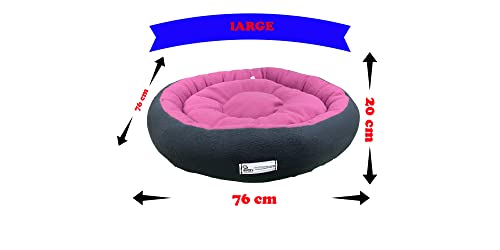 Image of Premium Large Size Dog Bed for Large Dogs and Puppies Anti Skid Bottom Washable Orthopedic Big Dog /cat Beds Pink /Black