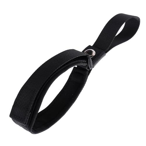 伸縮リード用手首ストラップ 犬 散歩 両手フリー 係留 飛び出し防止 すっぽぬけ防止 (黒)