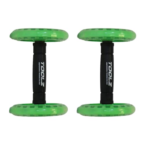 TOOLZ Bauchroller mit Anti-Rutsch-Griffen – AB Roller für Bauchmuskeltraining – Core Trainer für Zuhause & Fitnessstudio – Zur Kräftigung von Rücken & Armen (Doppelrad) TOOLZ Bauchroller mit Anti-Rutsch-Griffen – AB Roller für Bauchmuskeltraining – Core Trainer für Zuhause & Fitnessstudio – Zur Kräftigung von Rücken & Armen (Doppelrad)
