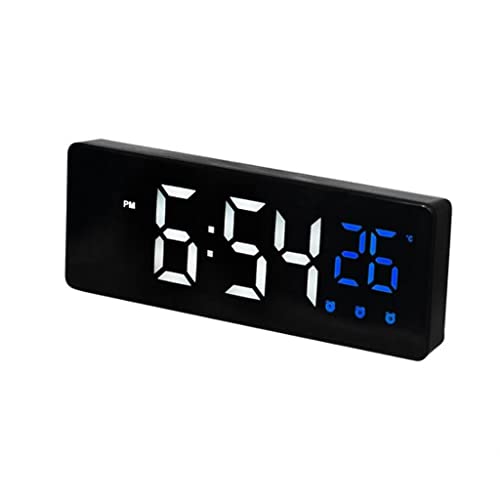 Reloj despertador digital LED de sobremesa con term&oacute;metro y fecha para decoraci&oacute;n 2