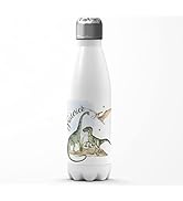Mikalino Kinder Edelstahl Trinkflasche Dinosaurier mit Namen Einschulung Geschenk Geschenkideen T...