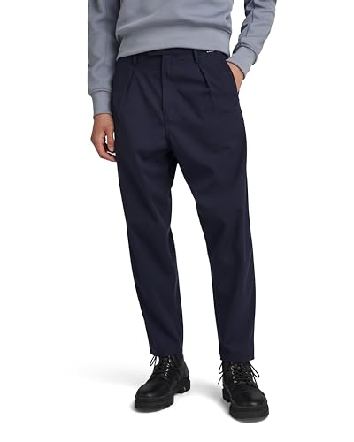 G-STAR RAW Herren Unisex Pleated Chino Relaxed, Blau (Salute D20147-D401-C742), 30W / 32L – Ansicht 1