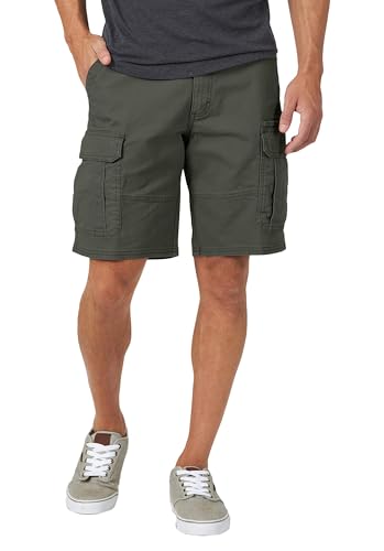 Image of AVANOVA Men's Cargo Shorts with Elastic Waist - Lightweight Cotton Casual Summer Shorts for Gym, Travel & Outdoor Wear | Multi-Pocket Comfy Fit Dailywear Bottoms ((Shorts 264)