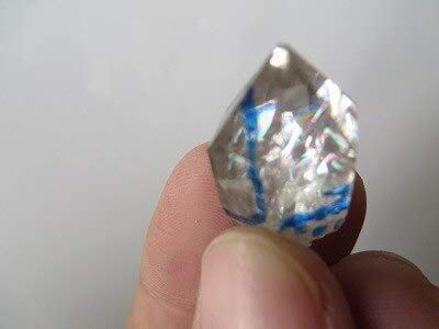 Cristallo Naturale Grezzo 2 Cristallo di Quarzo Trasparente Acqua Tibet Diamante Herkimer W Ottimo