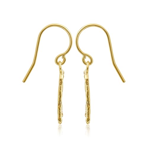 JEAN RACHEL JEWELRY 14K Gold Plated Sterling Silver Earrings for Women - Square with Cubic Zirconia Vintage Design - Hypoallergenic, Lead & Nickel Free - Artisan Handcrafted Statement Earrings3