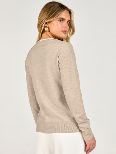 Image of ANRABESS Sweaters for Women 2026 Fall Long Sleeve Lightweight Pullover Tops